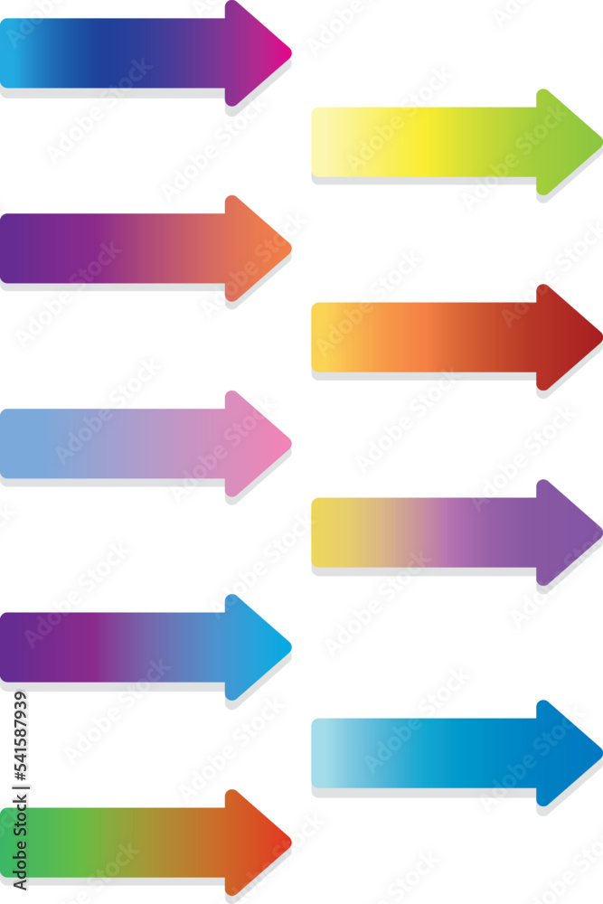 Arrows gradient colorful cute socail media Arrows gradient colorful cute socail media