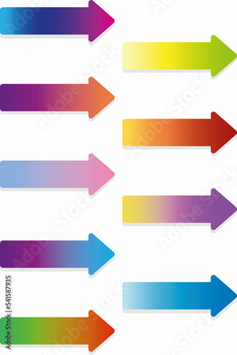 Arrows gradient colorful cute social media