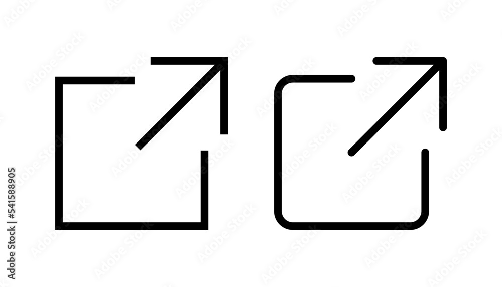External link icon vector for web and mobile app. link sign and symbol. hyperlink symbol External link icon vector for web and mobile app. link sign and symbol. hyperlink symbol