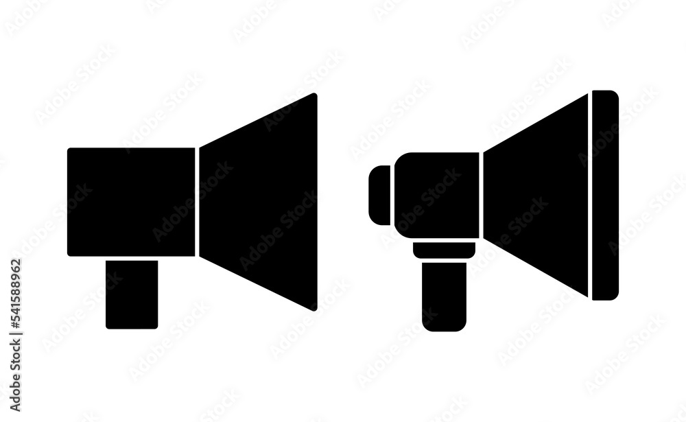 Megaphone icon vector for web and mobile app. Loudspeaker sign and symbol Megaphone icon vector for web and mobile app. Loudspeaker sign and symbol