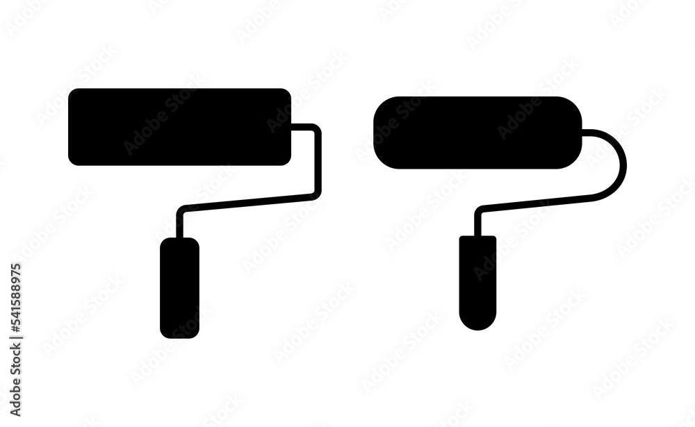 Paint icon vector for web and mobile app. paint brush sign and symbol. paint roller icon vector Paint icon vector for web and mobile app. paint brush sign and symbol. paint roller icon vector
