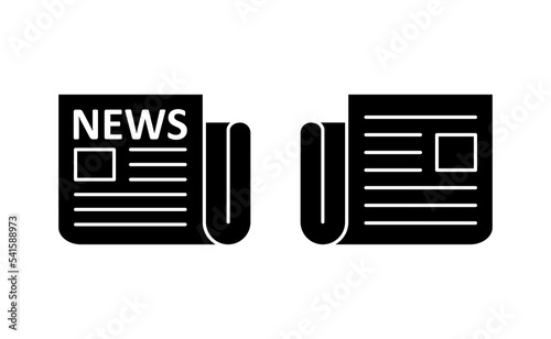 Newspaper icon vector for web and mobile app. news paper sign and symbolign
