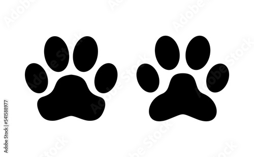 Paw icon vector for web and mobile app. paw print sign and symbol. dog or cat paw