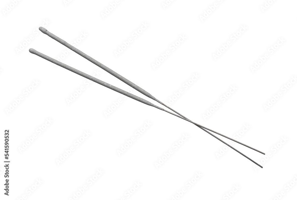 Two new sparkler sticks on white background Two new sparkler sticks on white background