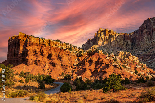 Capitol Reef National Park at Sunrise