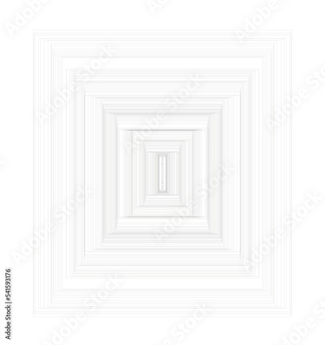 Fototapeta Naklejka Na Ścianę i Meble -  Rectángulos y cuadrados con profundidad (efecto túnel/ geometría)