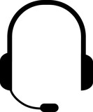 headphones vector icon on white background..eps