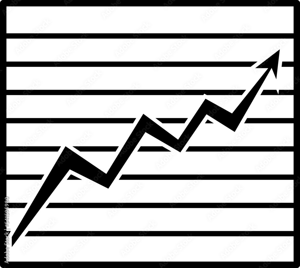 Growing graph icon. Growing graph vector icon. Infographic icon Growing graph icon. Growing graph vector icon. Infographic icon
