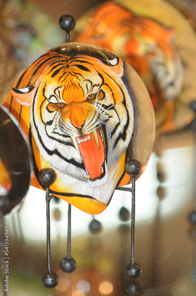 A high value art by Balinese artists. Painting eggs with various artistic and interesting characters A high value art by Balinese artists. Painting eggs with various artistic and interesting characters