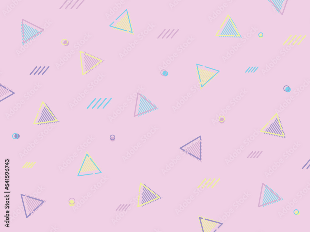 背景素材 レトロポップ,カラフル,かわいい ピンク Background material Retro pop, colorful, cute pink vector