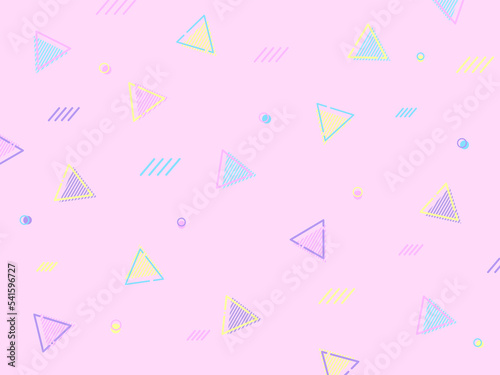 背景素材 レトロポップ,カラフル,かわいい ピンク Background material Retro pop, colorful, cute pink