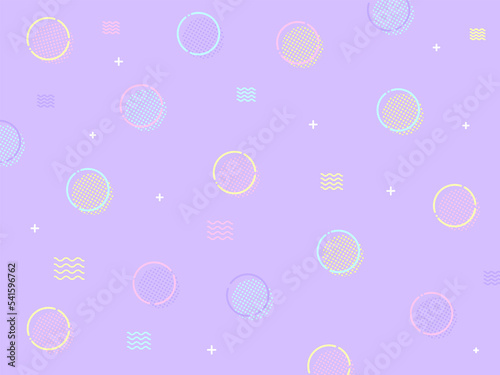 背景素材 レトロポップ,カラフル,かわいい 紫 Background material Retro pop, colorful, cute purple