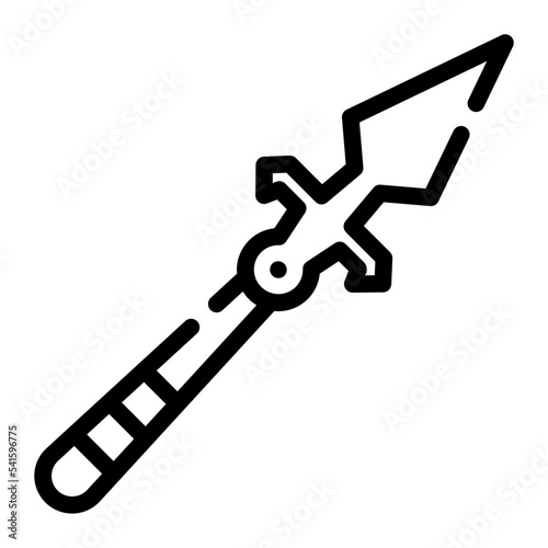 spear line icon