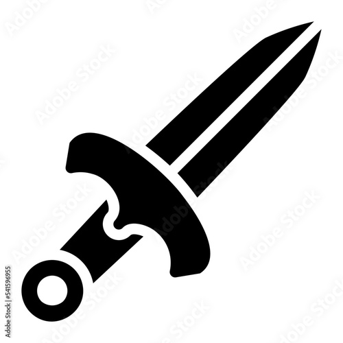 Obraz na płótnie dagger glyph icon