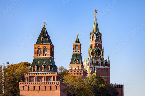 Kremlin Towers in the Red Square in Moscow