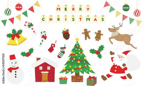 クリスマスのイラストセット