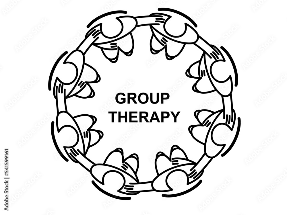 Outline of people in group therapy session, talk therapy and group therapy concept. outline vector illustration. Outline of people in group therapy session, talk therapy and group therapy concept. outline vector illustration.