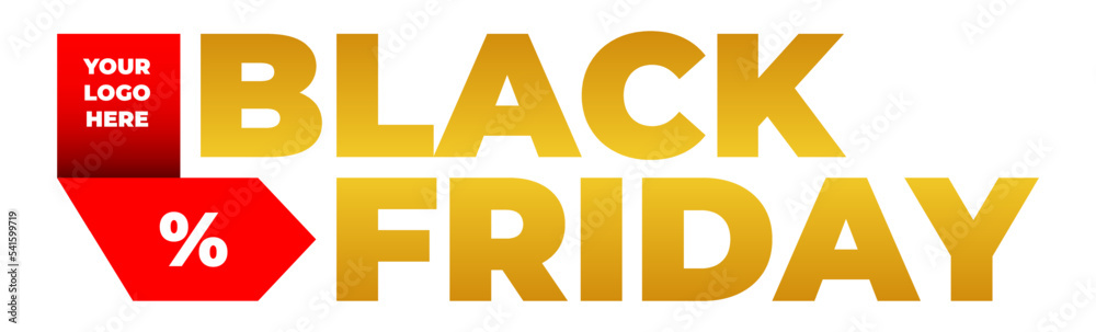 Black Friday Logo with gradient Black Friday Logo with gradient