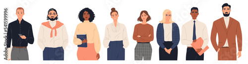 Group of diverse business people vector illustration