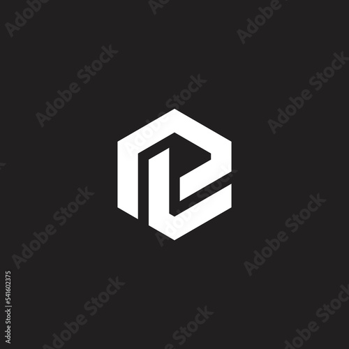 Abstract letters PL, LP, P, L initials monogram logo concept on luxury background.