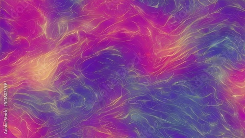 Illustration of an abstract flowing magic fluid