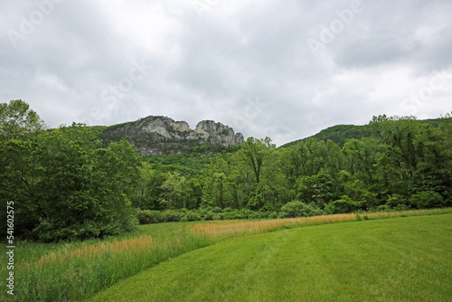 Panorama with Seneca Rocks - West Virginia