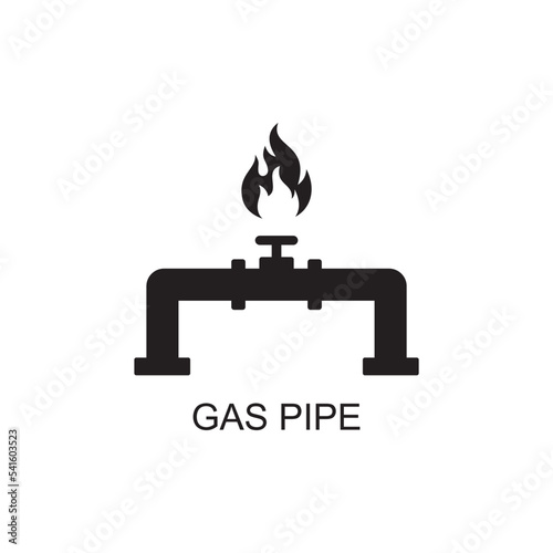 gas pipe icon , industry icon