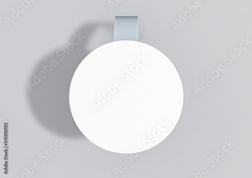 Wobbler for promoting product promotions. Point of Sales Shelf. 3D rendering illustration.