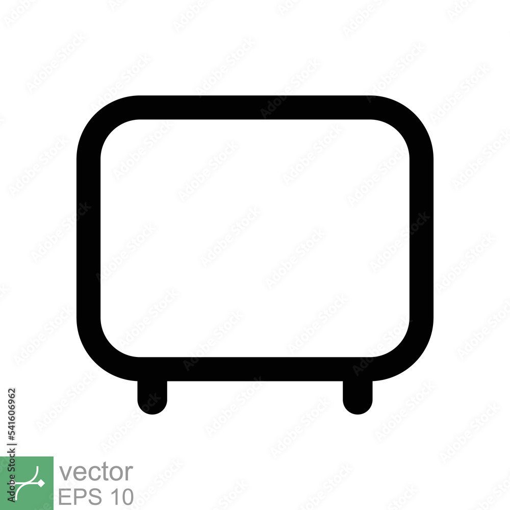 Monitor screen icon. Simple flat style. PC, desktop, lcd, tv, television, computer display, digital technology concept. Vector illustration isolated on white background. EPS 10. Monitor screen icon. Simple flat style. PC, desktop, lcd, tv, television, computer display, digital technology concept. Vector illustration isolated on white background. EPS 10.