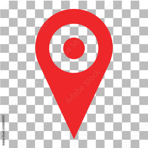 Wallpaper Mural Location Pin icon isolated on transparent background. Navigation map, gps concept, vector  Torontodigital.ca