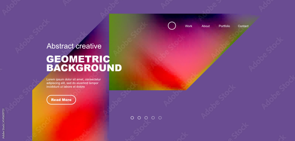 Fluid gradient geometric triangles, abstract landing page background. Minimal shapes composition for wallpaper, banner, background, leaflet, catalog, cover, flyer Fluid gradient geometric triangles, abstract landing page background. Minimal shapes composition for wallpaper, banner, background, leaflet, catalog, cover, flyer