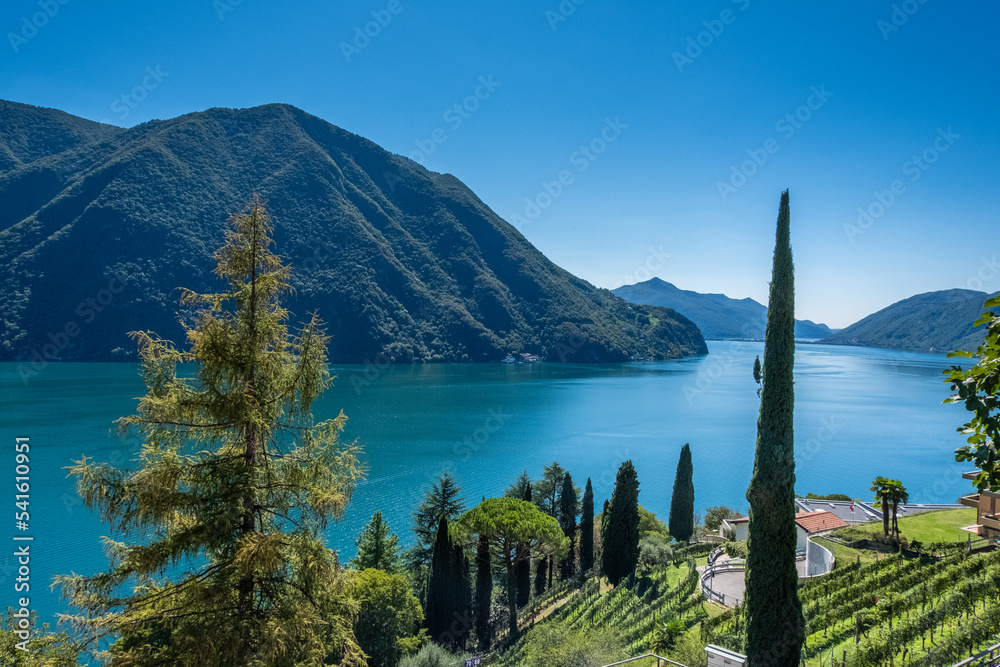Lugano Lake. Switzerland. Canton Ticino