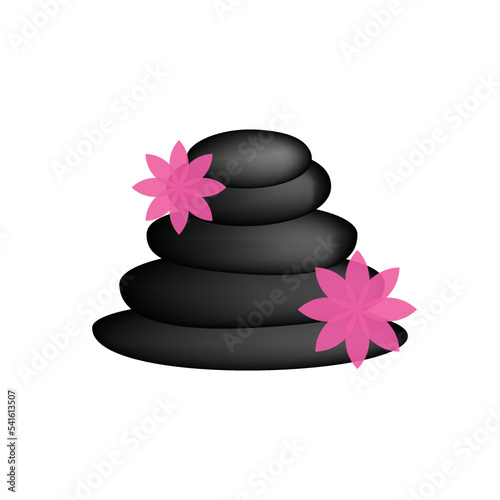 Flower beautifull abstract icon nature spa vector