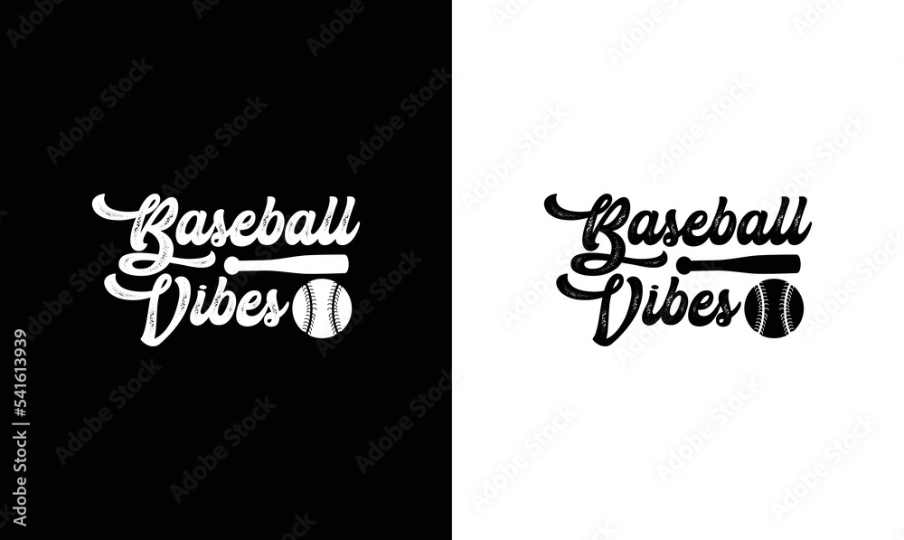 Baseball Vibes T shirt design, typography Baseball Vibes T shirt design, typography
