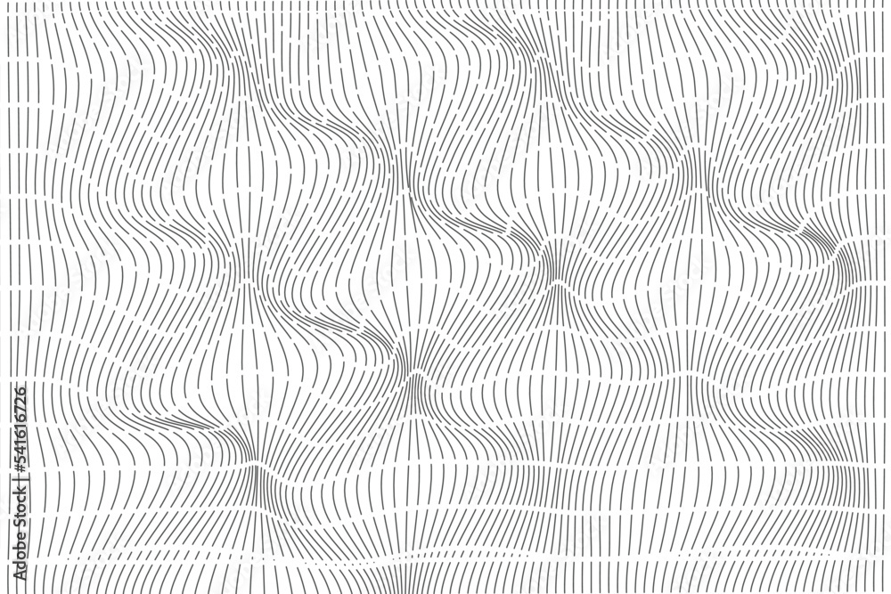 Abstract of black and white background op art business stripe line wave ...