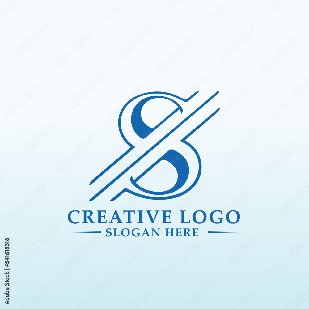 Fototapeta premium letter S Financial looking for Company Logo