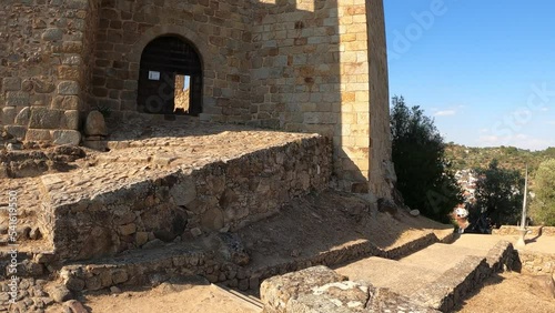 Entrance of the Belver castle in the parish of Belver in the Municipality of Gaviao, Portugal photo