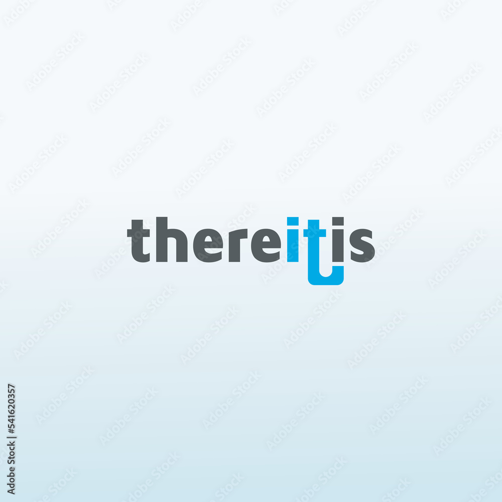 there it is tech company vector logo design there it is tech company vector logo design