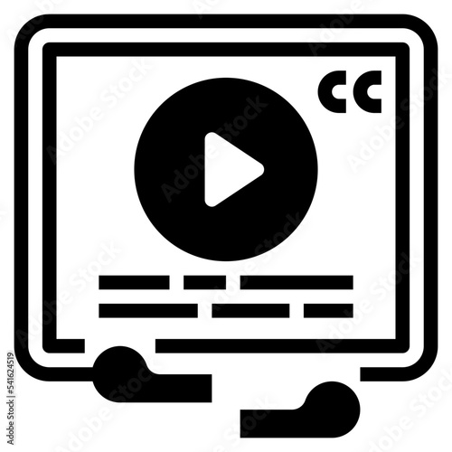 movie subtitle icon