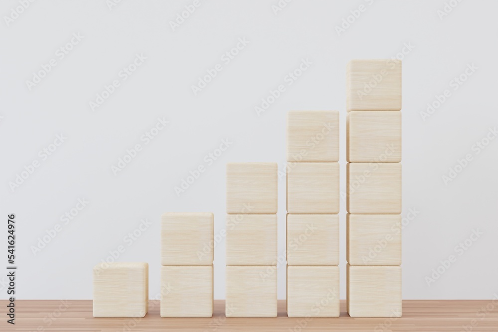 blank wooden cubes on table with copy space for input wording and infographic icon. blank wooden cubes on table with copy space for input wording and infographic icon.