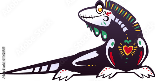 Fototapeta Naklejka Na Ścianę i Meble -  Mexican floral animal