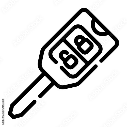 car key line icon