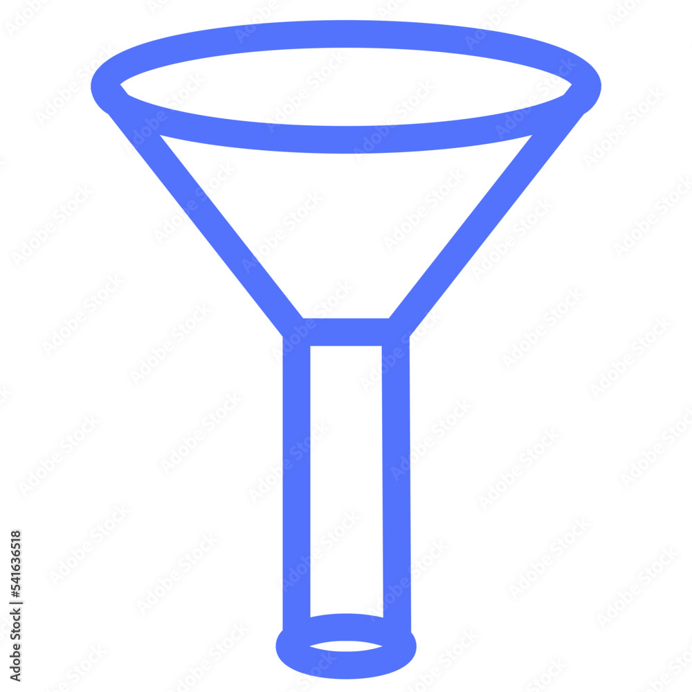 stemmed funnel line icon