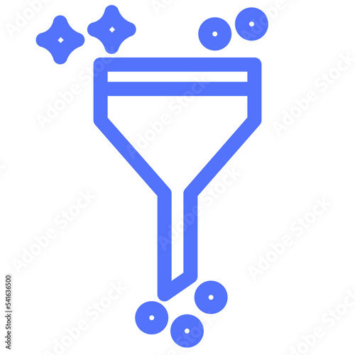 funnel sorting line icon