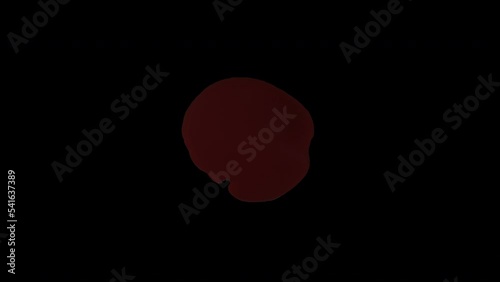 4K Blood Pool  effect on transparent background.background footage motion graphics, or as a background or overlay 4K drag and drop  editing software supporting blending modes.