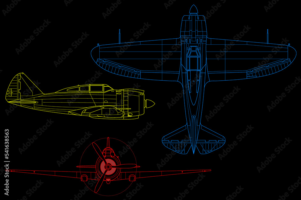Avión de combate, caza de hélice re.2000 Avión de combate, caza de hélice re.2000