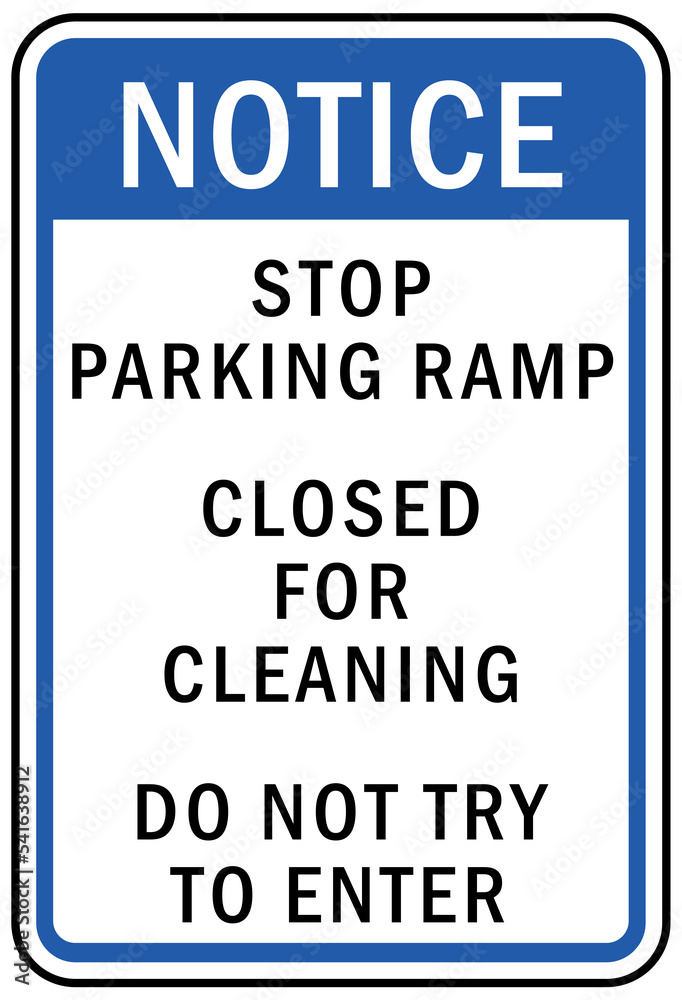 parking sign and labels stop parking ramp parking sign and labels stop parking ramp