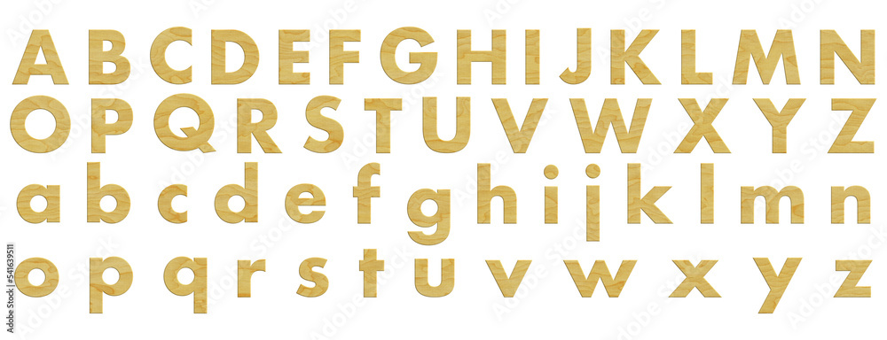 Wooden Alphabet Wooden Alphabet