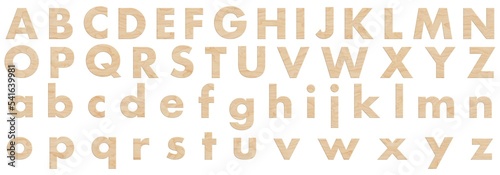 Wooden Alphabet
