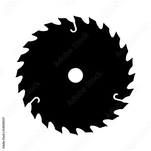 Saw blade with 24 teeth for woodworking.